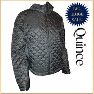 Quince Featherless Quilted Puffer Jacket NWT Black Large